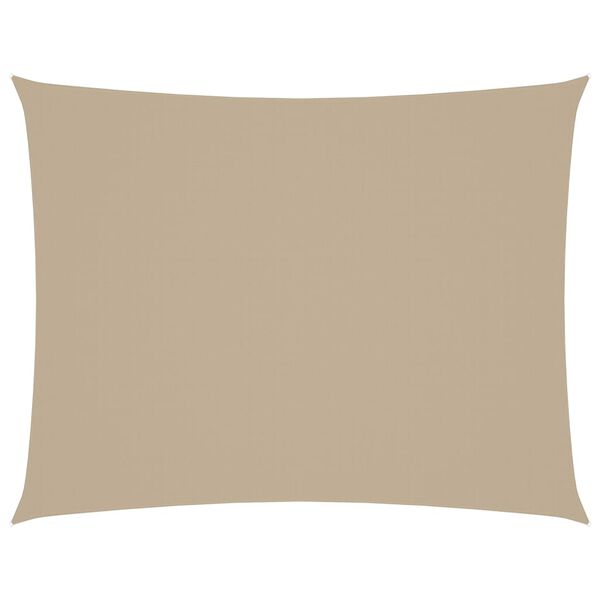 vidaXL Zonnescherm rechthoekig 5x6 m oxford stof beige