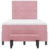 vidaXL Boxspring bed met matras Roze 120 x 190 cm Fluweel