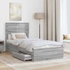 vidaXL Bedframe met lade met hoofdeinde met opslag Bewerkt hout