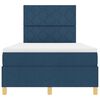 vidaXL Boxspringbed met matras met hoofdeinde Blauw 120 x 200 cm Stof
