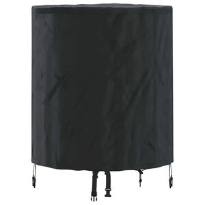 vidaXL Tafel Dek Effen Zwart 62 x 62 x 70 cm Stof