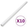 vidaXL Kabelgoot 33x33 mm 10 m PVC