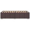 vidaXL Bedframe zonder matras 90x190 cm stof donkerbruin
