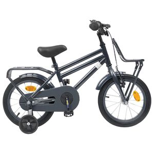 vidaXL Kinderfiets 12 Inch voor 2-4 jaar oud Donkergrijs