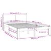vidaXL Bedframe massief grenenhout 120x200 cm