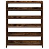 vidaXL Schoenenrek 80x25x100 cm bewerkt hout gerookt eikenkleurig