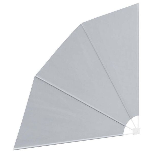 vidaXL Balkonscherm inklapbaar 210x210 cm grijs