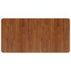 vidaXL Wastafelblad 100x50x1,5cm behandeld massief hout donkerbruin