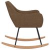 vidaXL Schommelstoel stof bruin