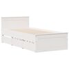 vidaXL Bed met boekenkast zonder matras grenenhout wit 90x190 cm