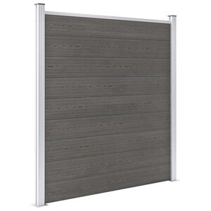 vidaXL Schutting 180x186 cm HKC grijs
