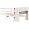 vidaXL Bed met boekenkast zonder matras grenenhout wit 100x200 cm