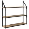 vidaXL Wandplank Muurmontage Artisan Eiken 80 x 21 x 78,5 cm
