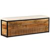 vidaXL Opbergbankje met 3 lades 120x30x40 cm massief mangohout