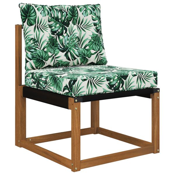 vidaXL Buiten bankkussen 2 pcs Bladpatroon Polyester