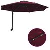 vidaXL Tuinparasol Bordeaux Rood 248 x 248 x 148 cm Polyester en staal