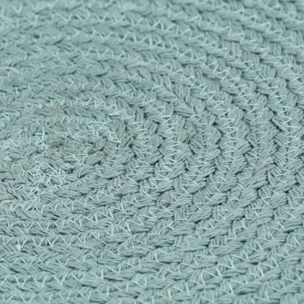 vidaXL Placemats 6 st rond 38 cm katoen effen groen