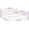 vidaXL Boxspring met matras fluweel donkerblauw 160x200 cm