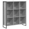 vidaXL Boekenkast 99,5 x 30 x 108,5 cm Bewerkt hout Grijs Sonoma