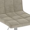 vidaXL Eetkamerstoelen draaibaar 4 st fluweel lichtgrijs