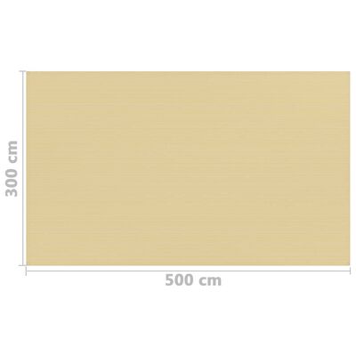 vidaXL Tenttapijt 300x500 cm beige