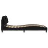 vidaXL Bedframe met LED zonder matras "Hvar" 100x200 cm stof zwart