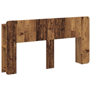 vidaXL Hoofdeinde kas met opslag Oud hout Bewerkt hout