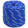 vidaXL Boottouw 18 mm 25 m polypropeen blauw