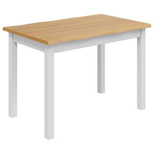 VidaXL Eettafel EKAI Wit 112 x 70 x 76,5 cm Massief grenenhout