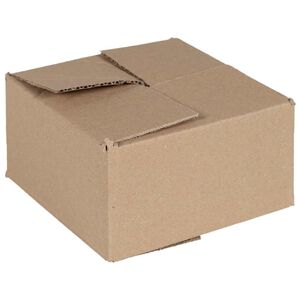 vidaXL Vouwdoos met opslag 50 st Naturel 15 x 15 x 8 cm Karton
