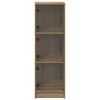 vidaXL Highboard Artisan Eiken 35 x 37 x 109 cm Bewerkt hout