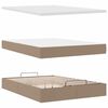 vidaXL Ottoman bed met matras en LED's 140x200cm kunstleer