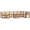 vidaXL Buiten bankenset 9 pcs Naturel Massief Acaciahout