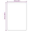 vidaXL Hoogpolig vloerkleed NAVARRA 160x230 cm polyester cr&egrave;mekleurig