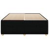 vidaXL Bedframe zonder matras stof zwart 140x190 cm