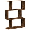 vidaXL Kamerscherm / boekenkast 3-laags 70x24x97 cm hout gerookt eik