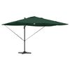 vidaXL Cantilever Roma parasol Groen en Zwart 352 x 251 x 265 cm