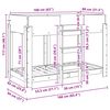 vidaXL Bunk Bed voor Kinderen Zwart Eiken 80 x 160 cm Bewerkt hout