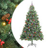 vidaXL Kunstkerstboom 300 LED's Warmwit PVC en Metaal Groen