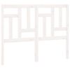 vidaXL Hoofdbord 205,5x4x100 cm massief grenenhout wit