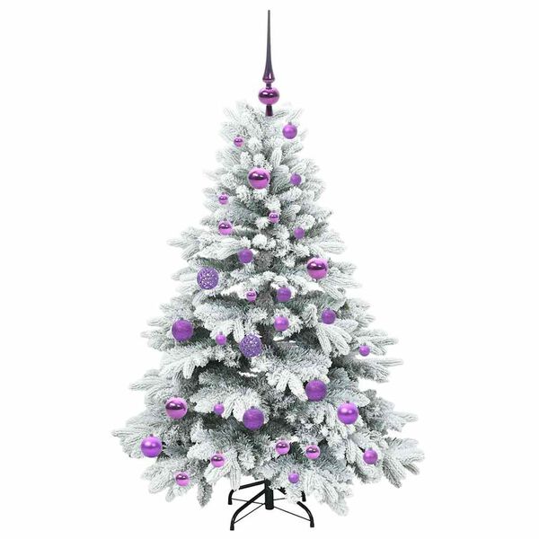 vidaXL Kunstkerstboom met 150 LED met standaard Groen 120 cm PE en PVC