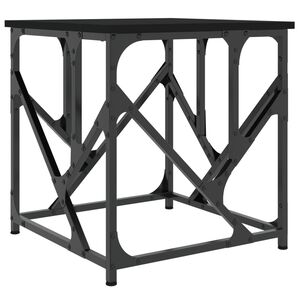 vidaXL Salontafel 45x45x47,5 cm bewerkt hout zwart