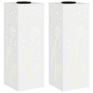vidaXL Solar LED Pad Licht 2 st Warmwit 18 x 18 x 50 cm