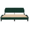 vidaXL Bedframe "Dover" 160x200 cm fluweel donkergroen