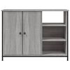vidaXL Dressoir 100x33x75 cm bewerkt hout grijs sonoma
