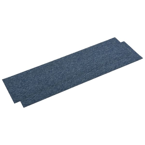 vidaXL Tapijttegels 16 st 4 m&sup2; 25x100 cm blauw