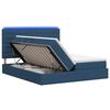 vidaXL LED Opslagbed met Matras Blauw 180 x 200 cm Stof