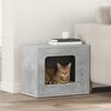 vidaXL Kattenhuis Beton 51 x 30 x 42,5 cm Bewerkt hout