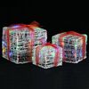 vidaXL Kerstverlichting geschenkdozen 3 st decoratief acryl kleurrijk