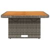vidaXL Tuintafel 80x80x71 cm poly rattan en acaciahout grijs